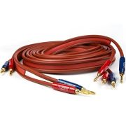 Готовый акустический кабель Van den Hul The Magnum Hybrid 2х3м с разъемами BERRI «банан». Цвет: красный