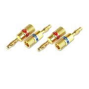 Комплект из 4-х разъемов для акустики Van den Hul D.I.Y. (Сделай сам) Тип - Банан