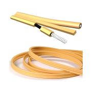 Плоский двухжильный акустический кабель Van den Hul The CS-122 Hybrid. В нарезку. Цвет: кремовый