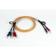 Готовый акустический кабель Van den Hul Mounted set 3T The Air. 3 метра пара. Разъем BERRI bi-wiring (2-4). Цвет: золотой