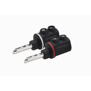 Акустический разъем тип «банан» Phaze Audio SpPlug RO. Цвет: BLACK/WHITE [Черный/Белый]