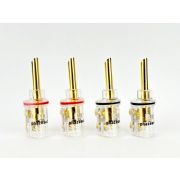 Разъёмы Phaze Audio SpPLUG прозрачный тип «банан» комплект 4 шт (2 цвета)