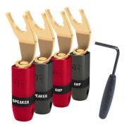 Коннекторы AudioQuest SureGrip 300 - SPADE Gold (4)
