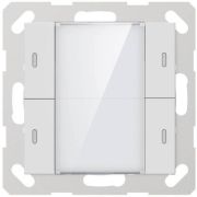 Кнопочный проводной пульт управления GVS KNX Push Button Sensor, 2-gang, 55mm (Shiny Finish) white