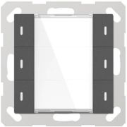 Кнопочный проводной пульт управления GVS KNX Push Button Sensor, 3-gang, 55mm (Matt Finish) gray powder-coated