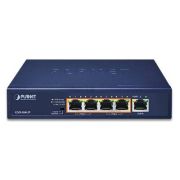 Коммутатор сетевой Planet 5-port Gigabit Desktop Switch (2-Port 802.3bt PoE + 2-Port 802.3at PoE + 1-Port External 120 W)