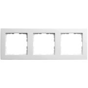 Декоративная рамка GVS Plastic frame 3-fold, for 55mm system white