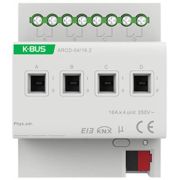 Релейный модуль DIN-реечный 4-канальный GVS KNX 4-Fold Switch Actuator, 16A, Current Mesurement