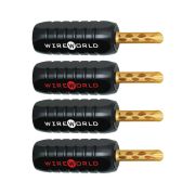 Wireworld Gold Set Screw Banana 10ga ABS Shell BANGCRP04