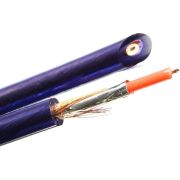 Кабель LCL-84 линейный 2 экрана OD6.0x12.0мм синий-прозрачный